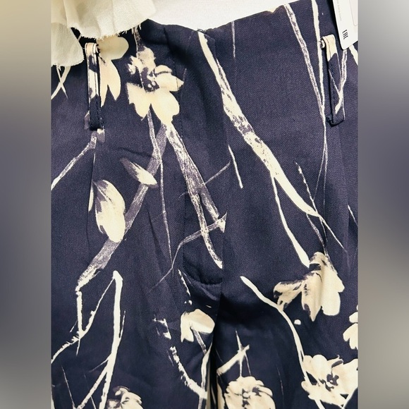 Zara (NWT) SZ S charcoal gray & beige zip front pant w/2 front pockets Waist 27” - Picture 3 of 6